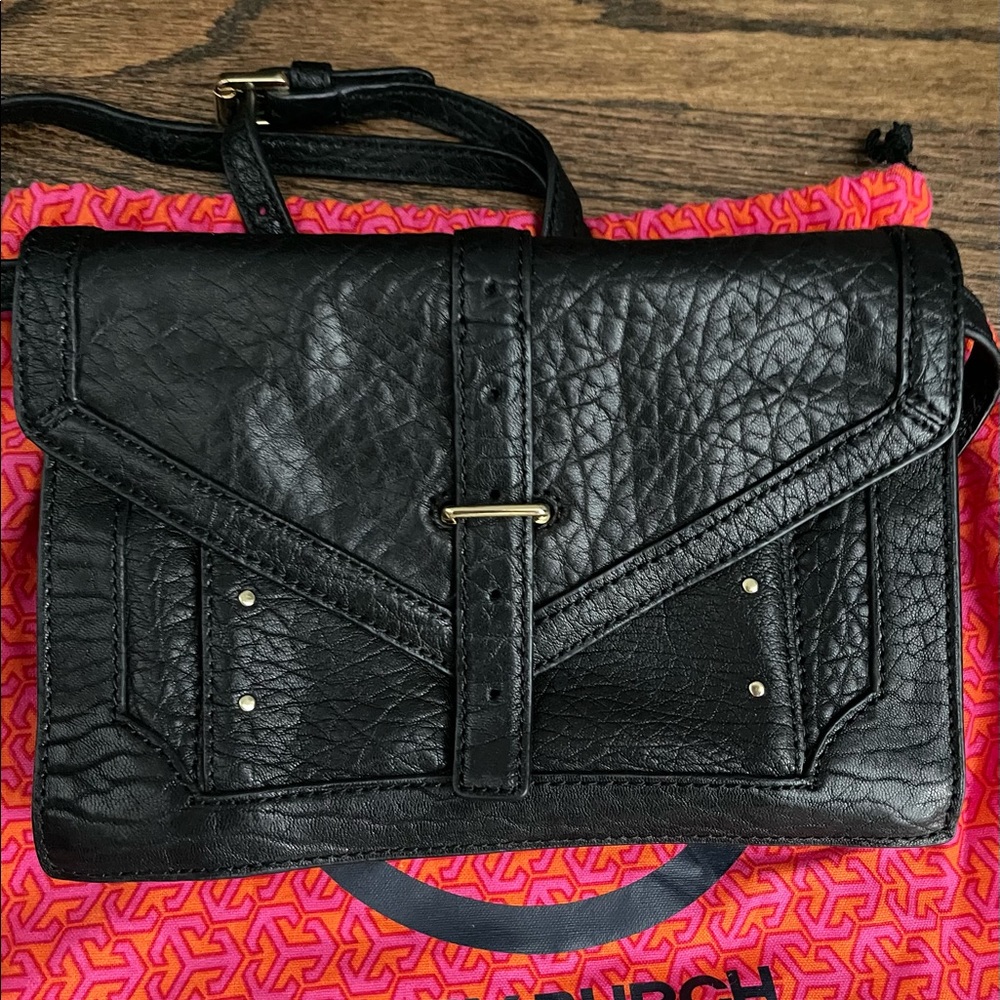 Tory Burch Leather Crossbody Bag -Black